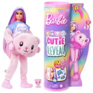 Barbie Cutie Reveal - Cozy Cute Tees Teddy Plush Doll - 30cm