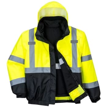 Portwest - S365YBR5XL - sz 5XL Hi-Vis Premium 3-in-1 Bomber - Yellow/Blue