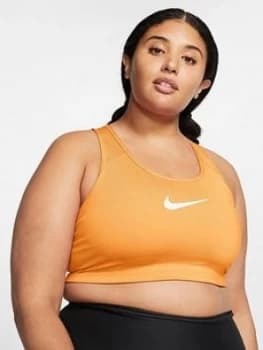 Nike Medium Support Swoosh Sports Bra (Curve) - Melon