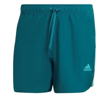 adidas Very Short Length Retro Split Swim Shorts Mens - Green