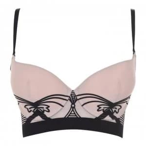 Nancy Ganz Enchant Longline Bra - Nude/Black