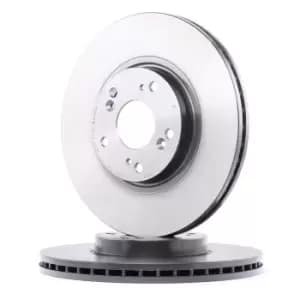 PAIR PAINTED BREMBO BRAKE DISCS 09.A272.11