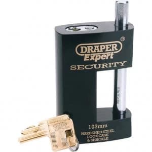 Draper Expert Heavy Duty Padlock Closed Shackle 103mm Standard