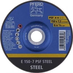 PFERD 62015628 E 150-7 PSF STEEL Grinding disc (off-set) 150 mm 10 pc(s)