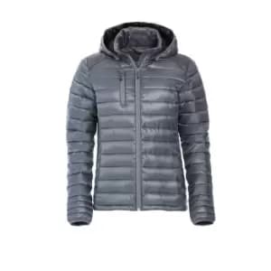 Clique Womens/Ladies Hudson Padded Jacket (M) (Grey)