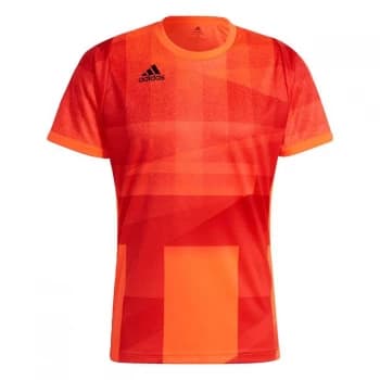 adidas Freelift Tokyo HEAT. RDY Tennis T-Shirt Mens - App Solar Red / Black