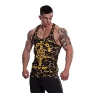 Golds Gym String Vest Mens - Green