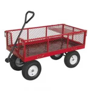 Platform Truck with Sides Pneumatic Tyres 450KG Capacity