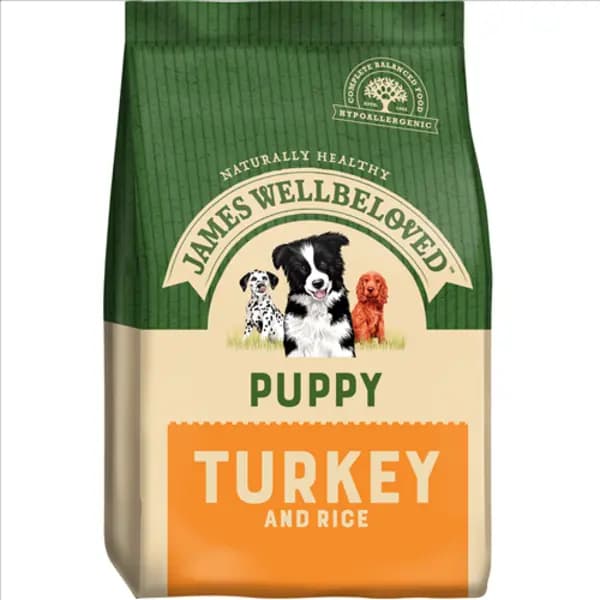 James Wellbeloved Turkey and Rice Puppy Dog Food 7.5kg