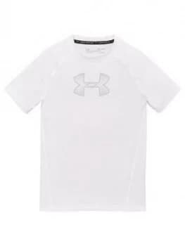Urban Armor Gear Youth Heatgear Armour Short Sleeve Base Layer T-Shirt - White