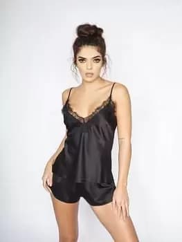 Ann Summers Nightwear & Loungewear Cerise Cami Set, Black Size M Women