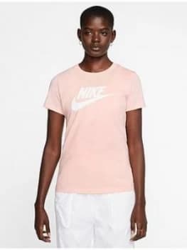 Nike NSW Essential Icon Futura T-Shirt - Washed Coral , Washed Coral Size M Women