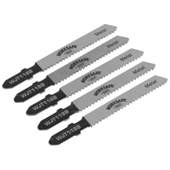 Worksafe WJT118B Jigsaw Blade Metal 55mm 12tpi - Pack of 5