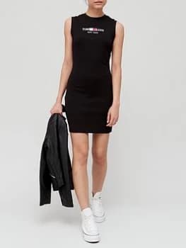 Tommy Jeans Timeless Tommy Bodycon Dress - Black