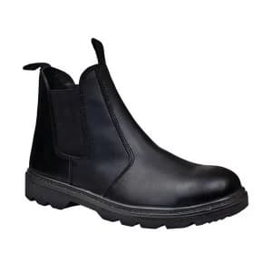Click Footwear Dealer Boot PU Leather Steel Toecap Size 10 Black