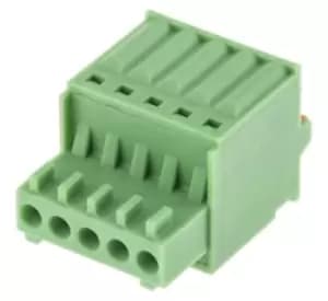 Phoenix Contact Fk-Mc 0,5/5-St-2,5 Terminal Block, Pluggable, 5Pos, 20Awg