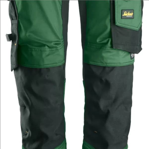 Snickers AllroundWork Stretch Trousers - Forest Green/Black - 100