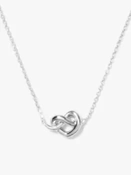 Kate Spade Loves Me Knot Mini Pendant, Silver, One Size