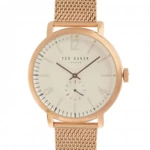 Ted Baker Large Dial Watch - Rose gold