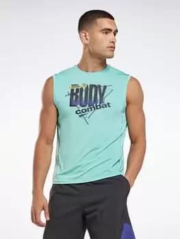 Reebok Les Mills Bodypump Activchill Tank Top - Blue Size M, Men