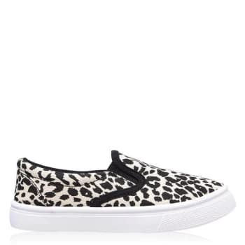 SoulCal Naha Slip On Trainers Childrens - Leopard