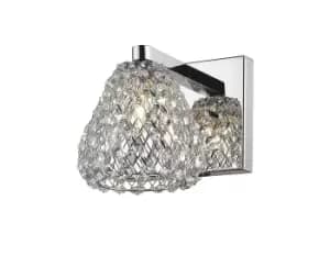 Simone 1 Light Chrome Wall Light