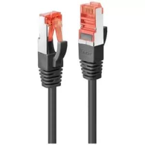 LINDY 47390 RJ45 Network cable, patch cable CAT 6 0.30 m Black