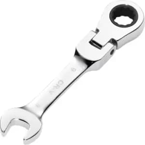 Draper Hi-Torq Stubby Flexible Head Ratchet Combination Spanner 9mm