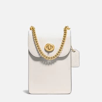 Coach Womens Liv Phone Cross Body Bag - Chalk