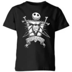 The Nightmare Before Christmas Jack Skellington Misfit Love Kids T-Shirt - Black - 11-12 Years