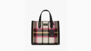 Manhattan Museum Plaid Jacquard Small Tote