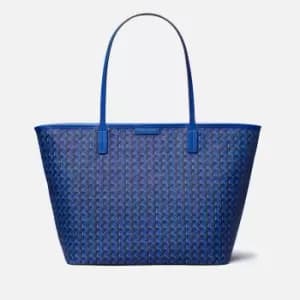 Tory Burch Small Monogram Coated-Canvas Tote Bag