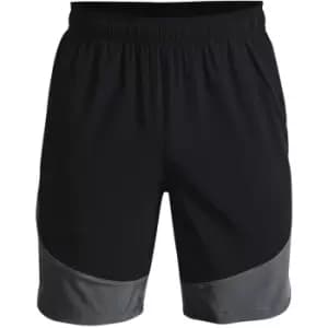 Under Armour Woven Colorblock Shorts - Black