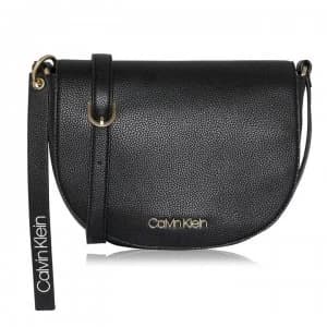 Calvin Klein Neat Saddle Bag - BLACK BAX