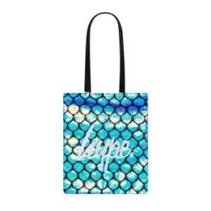 Hype Sequin Mermaid Tote Bag (One Size) (Black/Blue)
