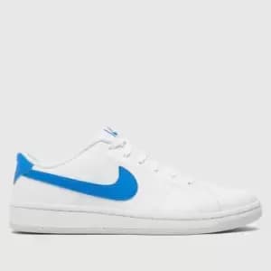 Nike White & Blue Court Royale Next Nature Trainers