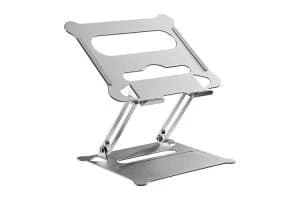 ProperAV Height Adjustable Aluminium Laptop or Tablet Riser Stand