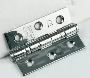 Polished Stainless Steel Ball Bearing Hinge, Pair Of 2