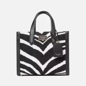 Kate Spade New York Manhattan Zebra Chenille and Leather Small Tote Bag