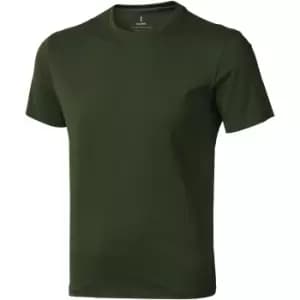 Elevate Mens Nanaimo Short Sleeve T-Shirt (S) (Army Green)
