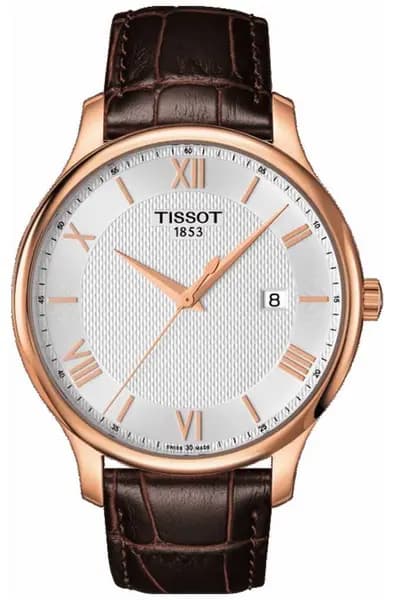 Tissot T0636103603800 Mens Tradition Rose Gold Plated Watch