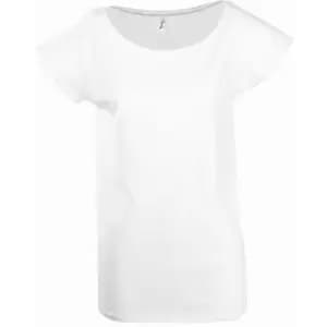SOLS Womens/Ladies Marylin Long Length T-Shirt (M) (White)