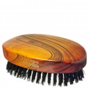 Hydrea London Military Hairbrush Gloss Finish with Pure Black Boar Bristle (Hard Strength) FSC Certified