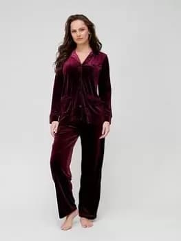 Lauren by Ralph Lauren Velvet Pyjama Set - Deep Purple, Purple Size M Women
