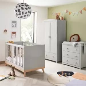Babymore Mona 3 Piece Nursery Furniture Set Grey