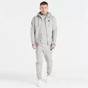 SikSilk Plain Zip Hoodie - Grey