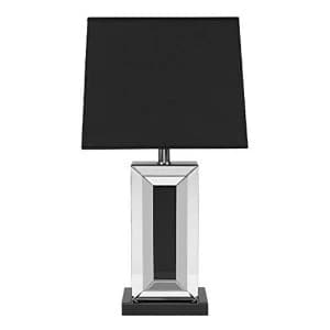 Mirror Table Lamp & Black Accent **SHIPPING RESTRICTIONS**