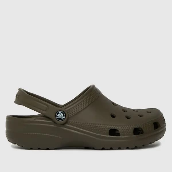 Crocs classic clog sandals in brown Brown UK 4 (EU 37)