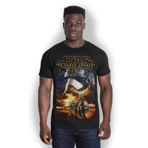 Star Wars - Episode VII Phasma & Troopers Unisex Large T-Shirt - Black