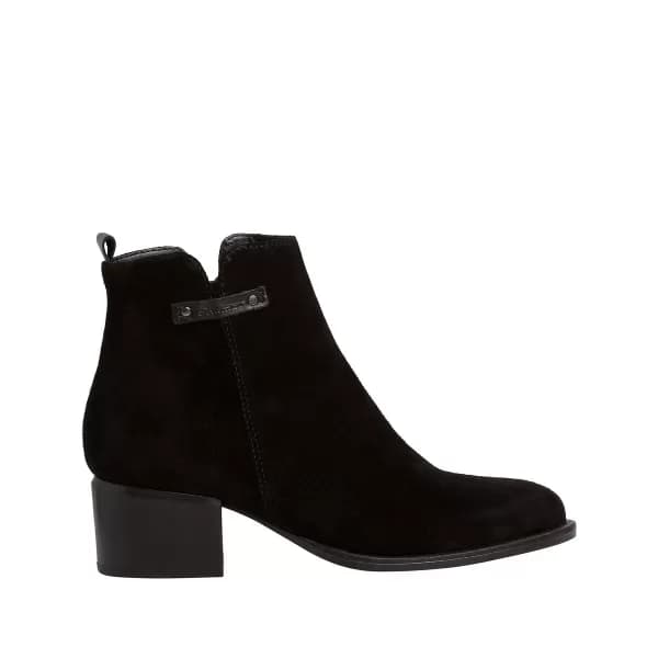 Suede Heeled Ankle Boots